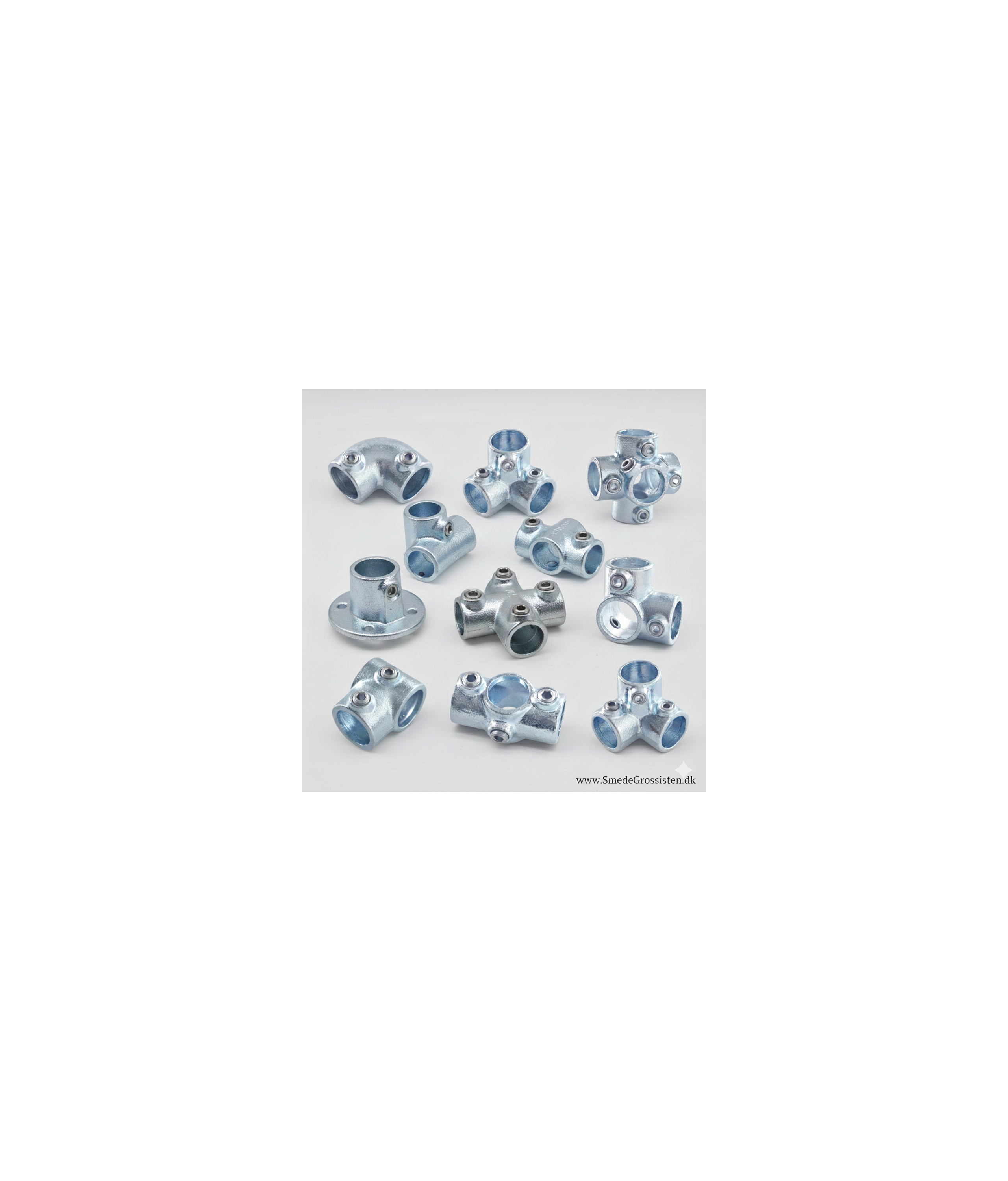 Galvaniserede r�r-clamps og fitting