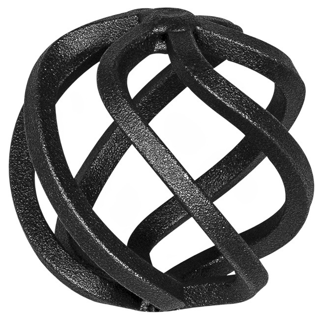 Smedejerns Rundt Løg / flettet kurve dekoration