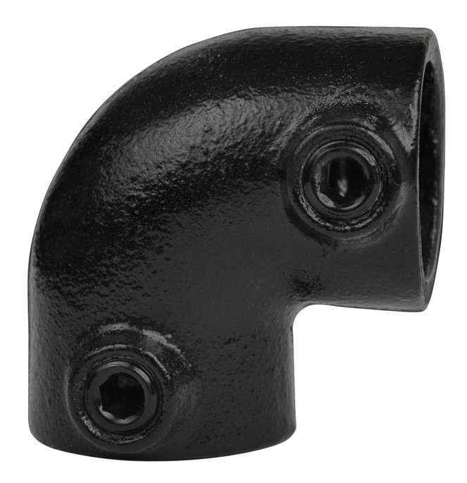 125 Vinkel Clamps / sort fitting 1 1/4" / 42,4 mm.