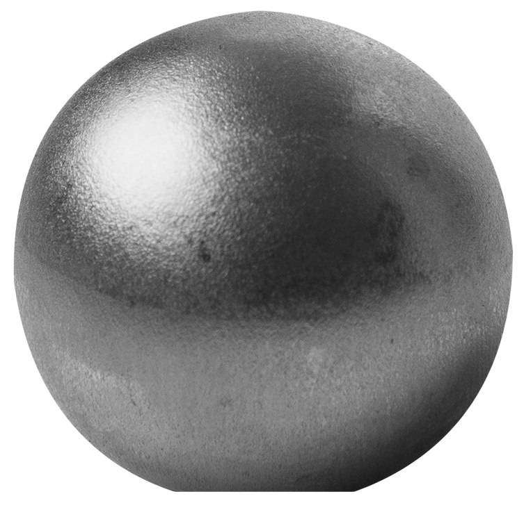 Smedejerns Kugle HUL Åben Ø100