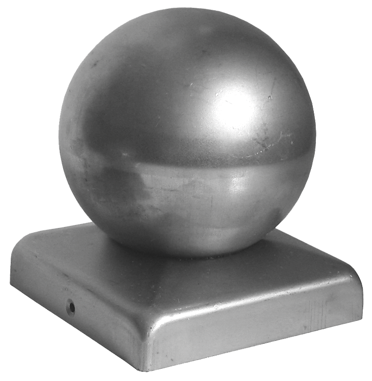 Smedejerns Top plade med kugle 40x40