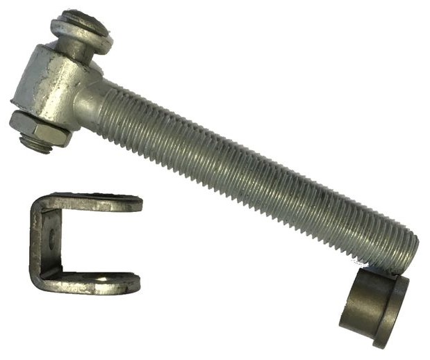 Locinox smedejernslåge svejsehængsel G90Z M16x150