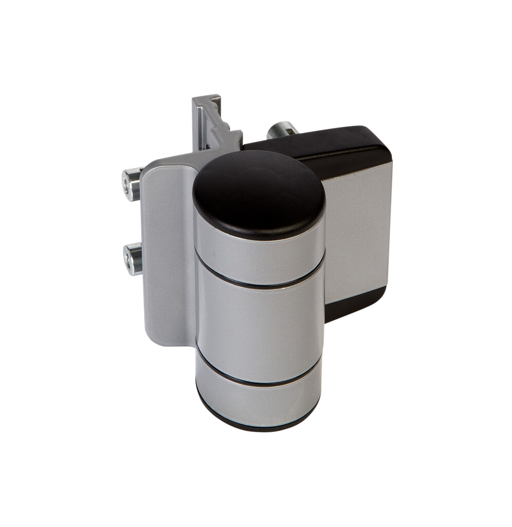 Locinox DINO Dobbelt-Leje hængsel til smedejernsport (2 stk.) Alu/Zink