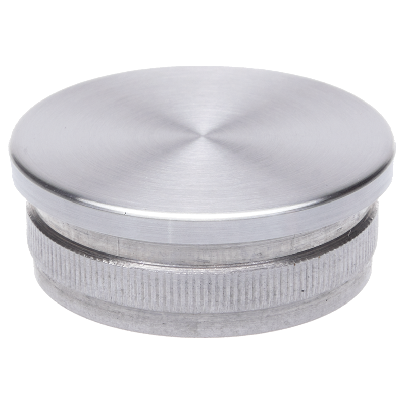 Rustfri stål plan ende knop til håndliste AISI304