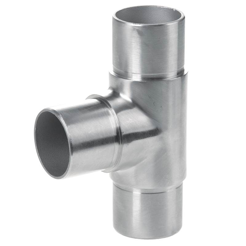 Rustfri stål T-stykke til håndliste AISI304