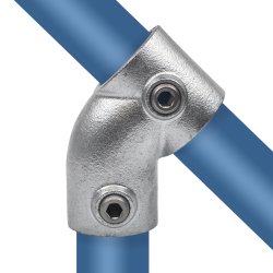 2844 45 graders T clamps / galvaniseret fitting