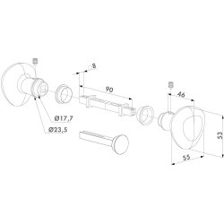 Locinox hndtag med blokering 3006KR