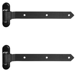 Locinox 3DW trlge /havelge hngsel sort (2 stk.)