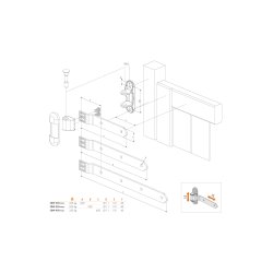 Locinox 3DW trlge /havelge hngsel sort (2 stk.)