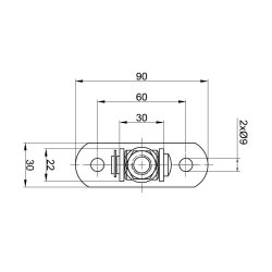Galvaniseret justerbar havelge hngsel M12