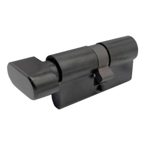 Lsecylinder til Lsekasse Sort med vrider