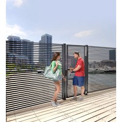 Locinox DINO Dobbelt-Leje hngsel til smedejernsport (2 stk.)