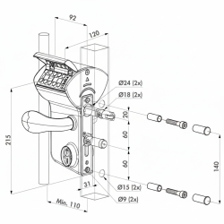 Locinox l�sekasse vinci kodel�s til havel�ge