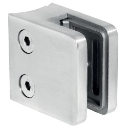 Glasklemme RUSTFRI Satin finish