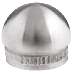 Rustfri stl kuppel ende knop til hndliste AISI304