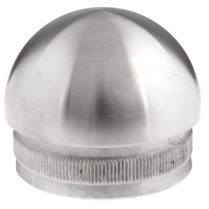 Rustfri st�l kuppel ende knop til h�ndliste AISI304