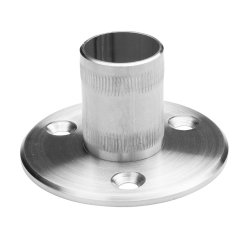 Rustfri fodplade til stolpe AISI304