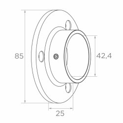 Rustfri vgflange  AISI304