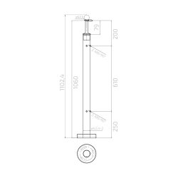 Rustfri stl Hjrne stolpe med glasbeslag Topmontering
