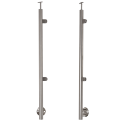 Rustfri stl Hjre Sidestolpe med glasbeslag sidemontering