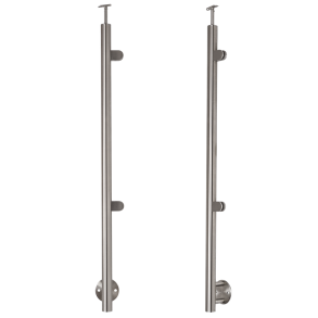 Rustfri stl Hjre Sidestolpe med glasbeslag sidemontering