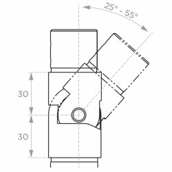 Rustfri dreje-led til hndliste AISI304