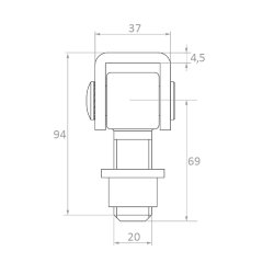 justerbart Rustfri stl hngsel AISI304