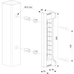 Locinox Anslag SFKP-QF40 