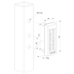 Kodetastatur SLIMSTONE-2