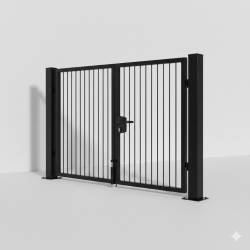 Locinox l�sekasse monteret p� smedejernsport