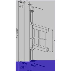 Locinox havelge Fjeder-hngsel SWING40 (2 stk.)